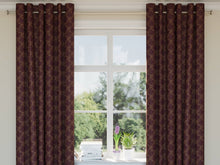 Load image into Gallery viewer, Heavy Duty Leaf Brocade Plum Purple Gold Beige Green Upholstery Drapery Fabric