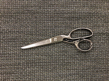 Load image into Gallery viewer, Designer Water &amp; Stain Resistant Woven Charcoal Gray Grey Boucle Tweed MCM Mid Century Modern Upholstery Fabric