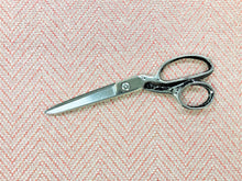 Load image into Gallery viewer, 1.25 Yds Designer Rose Beige Woven Herringbone Geometric Chevron Upholstery Fabric