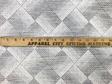 Load image into Gallery viewer, Remnant 1.75 Yds Schumacher Ashberg Moonstone Water &amp; Stain Resistant Woven Grey Beige Geometric Abstract Upholstery Drapery Fabric