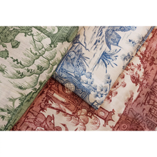 Load image into Gallery viewer, Lee Jofa Pagoda Toile Fabric / Garnet