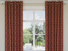 Load image into Gallery viewer, Heavy Duty Floral Burgundy Red Ivory Gold Upholstery Drapery Fabric