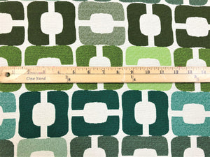 Indoor Outdoor Water & Stain Resistant Olive Lime Emerald Green Geometric Abstract Upholstery Drapery Fabric