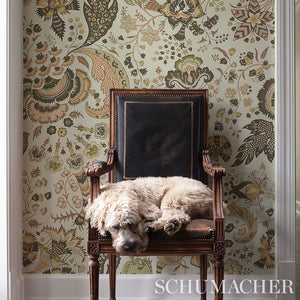Schumacher Majorelle Wallpaper 5011352 / Neutral