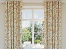 Load image into Gallery viewer, Heavy Duty Floral Seafoam Green Beige Coral Upholstery Drapery Fabric