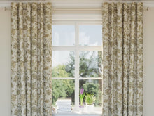 Load image into Gallery viewer, Heavy Duty Floral Seafoam Green Beige Brown Upholstery Drapery Fabric