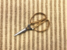 Load image into Gallery viewer, Designer Reversible Beige Cream Textured Stripe Chenille Upholstery Fabric