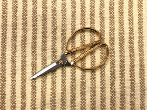 Designer Reversible Beige Cream Textured Stripe Chenille Upholstery Fabric