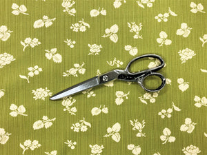 Reversible Kravet Beige Lime Green Small Scale Floral Strie Botanical Upholstery Drapery Fabric