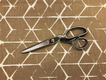 Load image into Gallery viewer, Opuzen Trapezoid Tan Reversible Abstract Cafe au Lait Beige Taupe Geometric Water &amp; Stain Resistant Upholstery Fabric