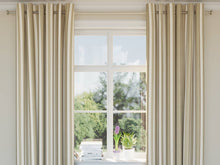 Load image into Gallery viewer, Heavy Duty Stripe Seafoam Fern Green Beige Brown Upholstery Drapery Fabric