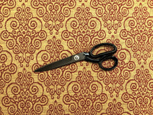 Load image into Gallery viewer, Beige Wheat Red Swirl Medallion Tapestry Water &amp; Stain Resistant Upholstery Fabric