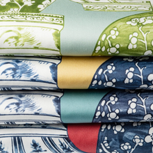 Load image into Gallery viewer, Lee Jofa Pandan Print Fabric / Aqua/Blue