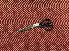 Load image into Gallery viewer, Reversible Burgundy Mauve Rose Herringbone Geometric Chenille Water Resistant Upholstery Fabric