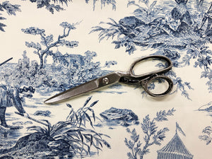 French Toile de Jouy and Drapery Fabric (108-in wide)