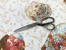 Load image into Gallery viewer, P Kaufmann Soil Stain Repellent Shells Tropical Ivory Brown Blue Red Orange Drapery Fabric