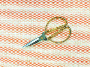 Manuel Canovas Cowtan & Tout Lipari Orange Cream Indoor Outdoor Basketweave Upholstery Fabric