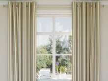 Load image into Gallery viewer, Heavy Duty Stripe Seafoam Green Coral Beige Upholstery Drapery Fabric