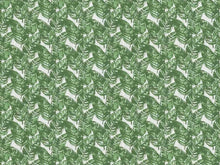 Load image into Gallery viewer, Forest Green White Botanical Tropical Palm Leaf Upholstery Drapery Fabric