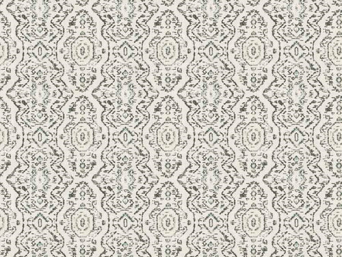 Beige Grey Green Ethnic Ikat Linen Cotton Upholstery Drapery Fabric