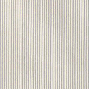SCHUMACHER CHAREE SILK STRIPE FABRIC 60921 / BLUE AND WHITE