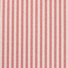 Load image into Gallery viewer, SCHUMACHER CHAREE SILK STRIPE FABRIC 60924 / RED