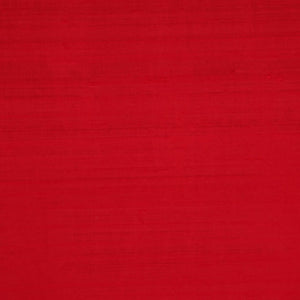 Pure Handwoven Silk Dupioni Drapery Fabric Red / Scarlet