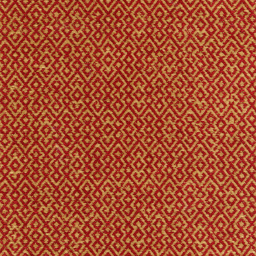 SCHUMACHER MAYAN TEXTURE FABRIC / POMEGRANATE