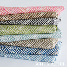 Load image into Gallery viewer, Schumacher Tortola Indoor/Outdoor fabric 62847 / Coral