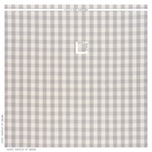 Load image into Gallery viewer, SCHUMACHER CAMDEN COTTON CHECK FABRIC 63047 / GREY