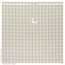 Load image into Gallery viewer, SCHUMACHER CAMDEN COTTON CHECK FABRIC 63049 / NATURAL