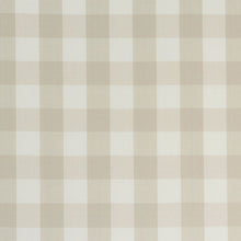 Load image into Gallery viewer, SCHUMACHER CAMDEN COTTON CHECK FABRIC 63049 / NATURAL
