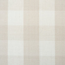 Load image into Gallery viewer, SCHUMACHER ELTON COTTON CHECK FABRIC 63068 / NATURAL