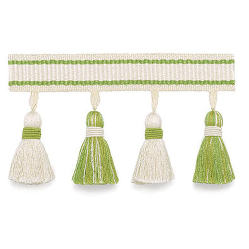 Schumacher Merida Tassel Fringe Trim 63081 / Kiwi