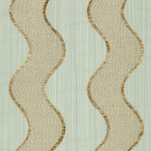 SCHUMACHER WAVELENGTH FABRIC 63702 / AQUA