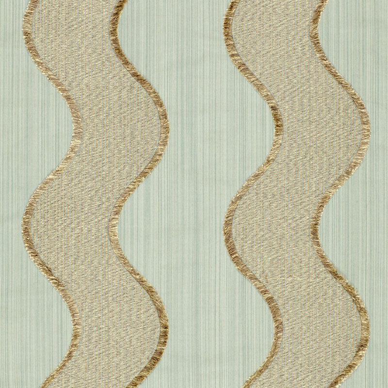 SCHUMACHER WAVELENGTH FABRIC 63702 / AQUA