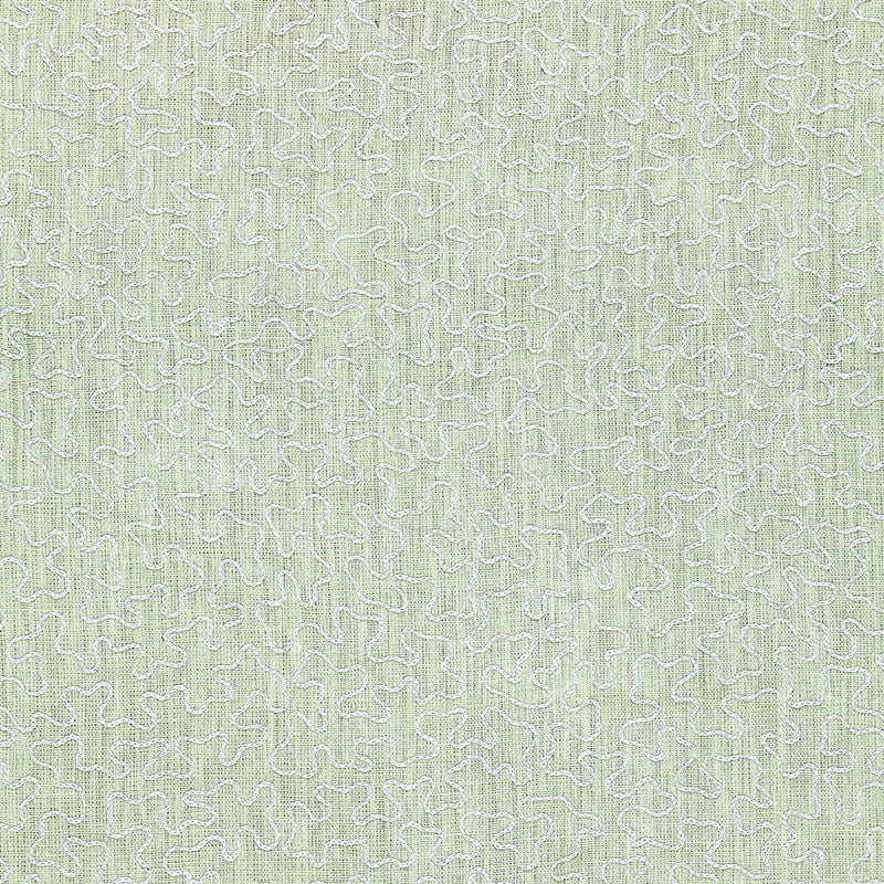 SCHUMACHER VERMICELLI EMBROIDERY FABRIC 64672 / MING