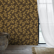 Load image into Gallery viewer, Schumacher Bamboo Garden Wallpaper 6469 / Brown And Gold