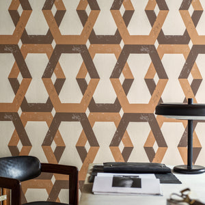 Schumacher Tribe Wallpaper 6474 / Brown