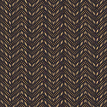 Load image into Gallery viewer, Schumacher Chevron Dots Wallpaper 6482 / Brown And Gold
