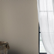 Load image into Gallery viewer, Schumacher Chevron Dots Wallpaper 6484 / Silver
