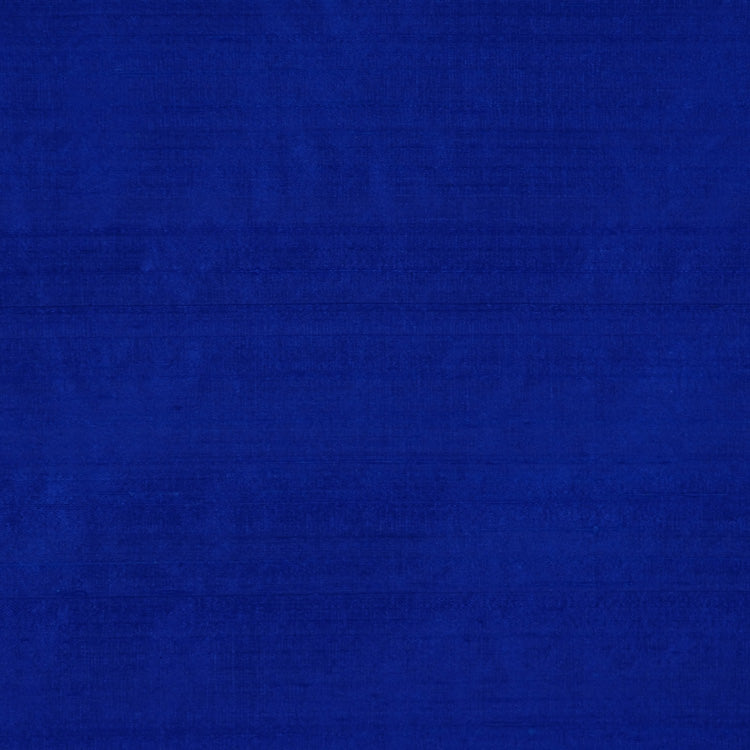 Pure Handwoven Silk Dupioni Drapery Fabric Royal Blue / Cobalt