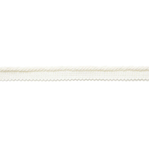 Schumacher Aimee Linen Lipcord Trim 65430 / Blanc