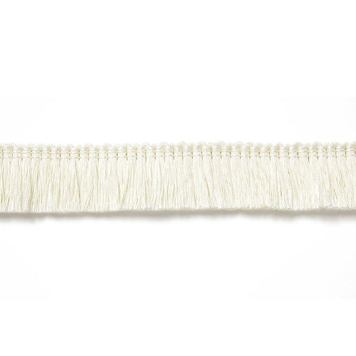 Schumacher Zoe Linen Ruche Trim 65440 / Blanc
