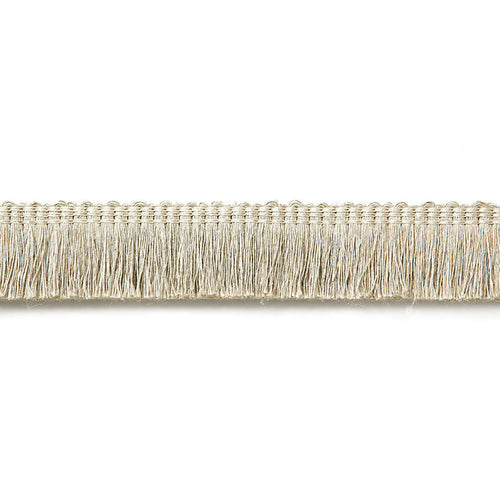 Schumacher Zoe Linen Ruche Trim 65442 / Greige