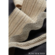 Load image into Gallery viewer, Schumacher Laurent Linen Rickrack Trim 65470 / String