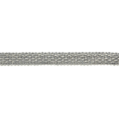 Schumacher Bertrand Linen Braid Trim 65533 / Zinc
