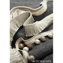 Load image into Gallery viewer, Schumacher Madeleine Bobble Fringe Trim 65550 / Greige