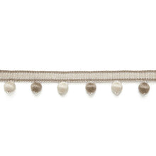 Load image into Gallery viewer, Schumacher Madeleine Bobble Fringe Trim 65550 / Greige