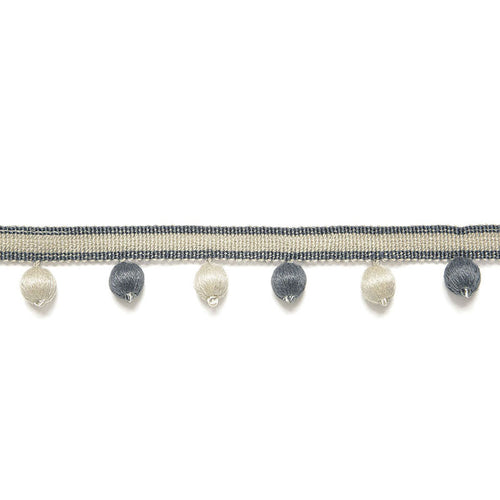 Schumacher Madeleine Bobble Fringe Trim 65551 / Ash